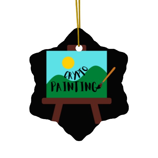 Crypto Painting Ceramic Ornaments