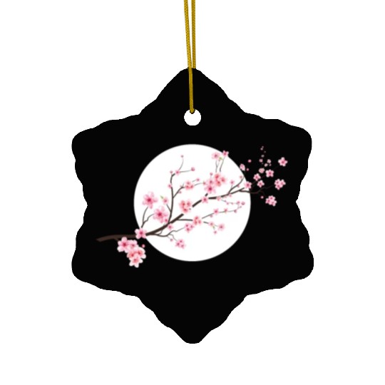 Cherry Blossoms Spring Japan Nature Ceramic Ornaments