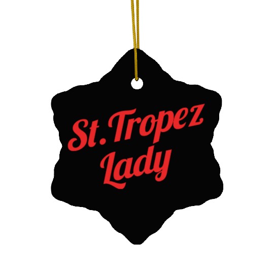 St. Tropez Lady Ceramic Ornaments