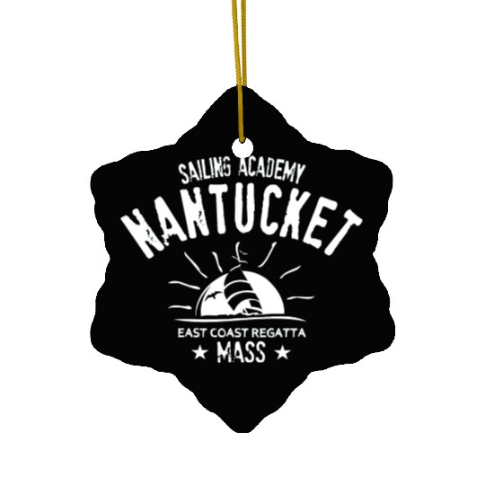 Nantucket sailing academy Ceramic Ornaments