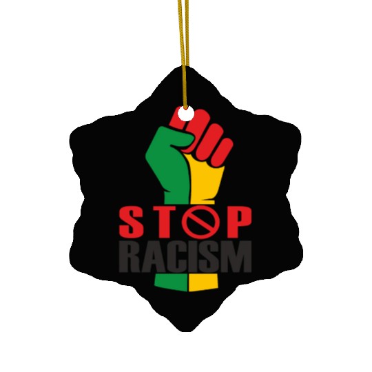 Juneteenth Day 1865, Freedom Day, Stop Racism Ceramic Ornaments