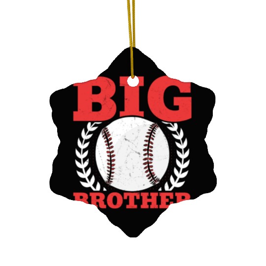 Baseball Big Brother Kids Baseball Player Ceramic Ornaments