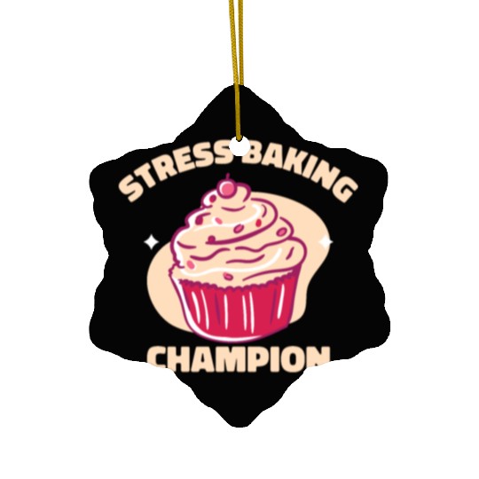 Pastry Chef Baking Champion Baked Goods Pastries Ceramic Ornaments