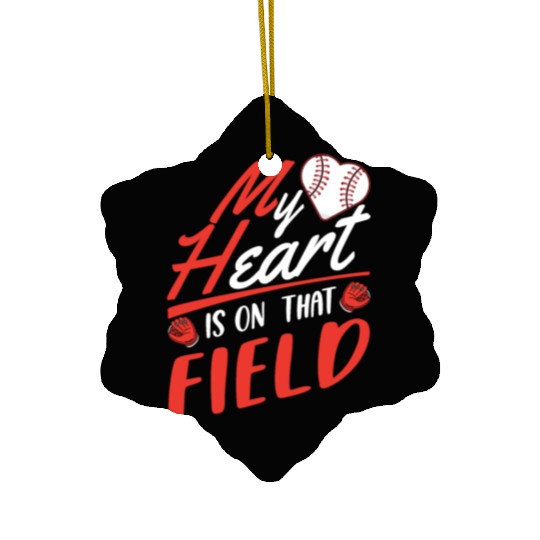 Baseball Mom Son Baseball Lover Ceramic Ornaments