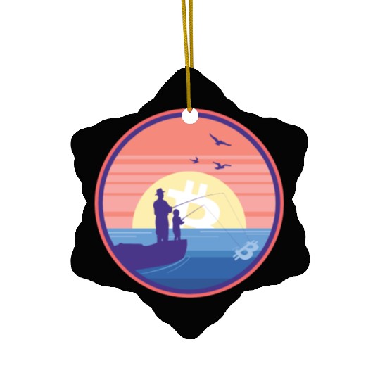 Funny Bitcoin Crypto Blockchain Btc Fun Lovers Ceramic Ornaments