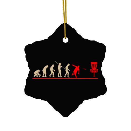 Disc Golf Evolution Frolf Frisbee Gift Discgolf Ceramic Ornaments