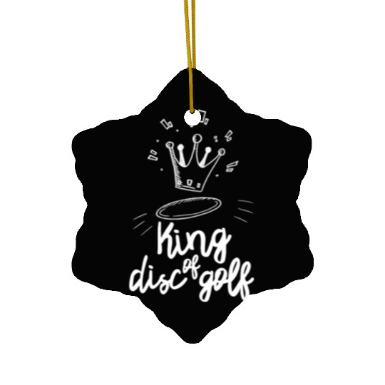 Nice King of Disc Golf Ceramic Ornaments Ceramic Ornaments Apparel Outfit
