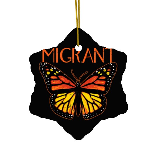 Monarch Butterfly Migration Funny Butterfly Lover Ceramic Ornaments