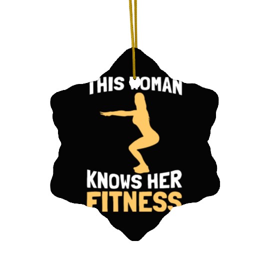 Fitness Gym Workout Ceramic Ornaments