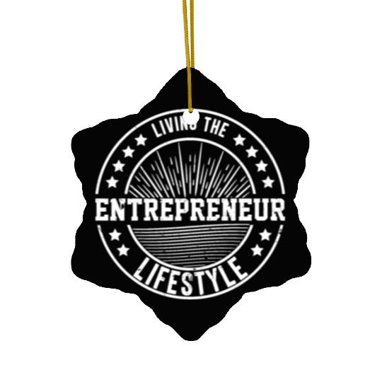 Business Minded Lifestyle Millionaire Mind Gifts Ceramic Ornaments