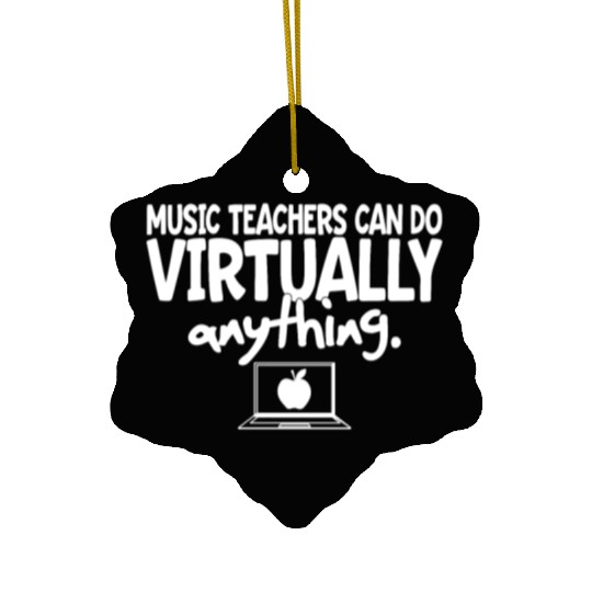 Music Teacher Gift Virtual Band Chorus Strings Ceramic Ornaments