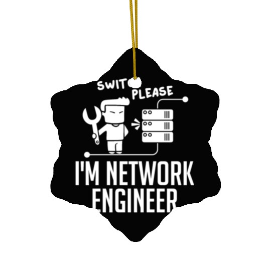 Network Engineer Director Computer Engineering Ceramic Ornaments