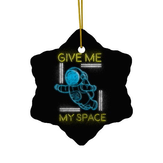 Retro Neon Art Nerd Old School Ceramic Ornaments