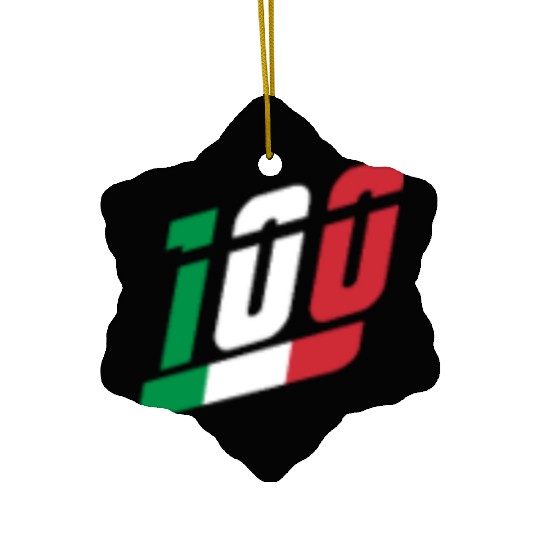 100 Italian National Flag Team Ceramic Ornaments
