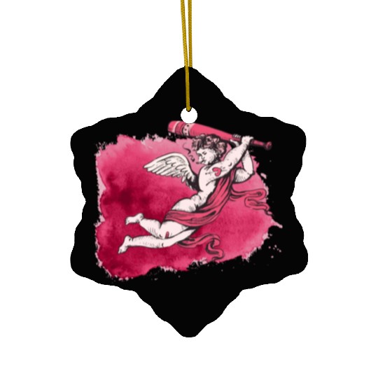 Fighting Angel Ceramic Ornaments