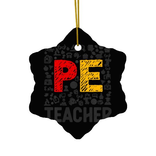 Physical Education Teacher PE Teacher Ceramic Ornaments