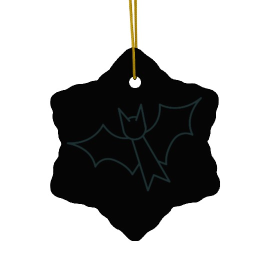 Simple flying bat Ceramic Ornaments