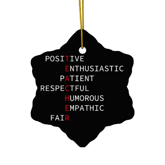 teacher Ceramic Ornaments