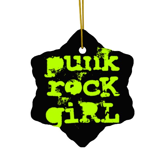 Punk Rock Girl Ceramic Ornaments