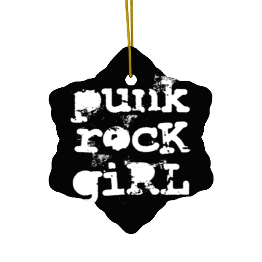 Punk Rock Girl Ceramic Ornaments