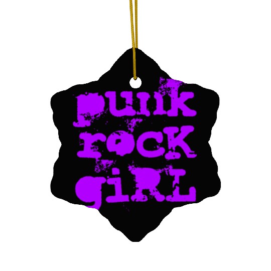 Punk Rock Girl Ceramic Ornaments