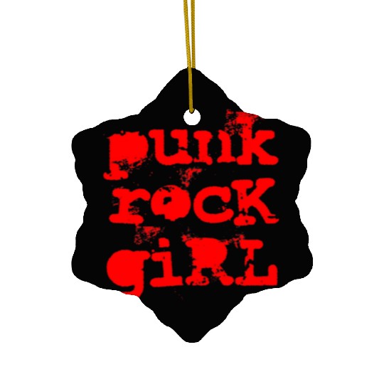 Punk Rock Girl Ceramic Ornaments