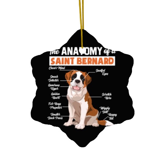 Saint Bernard Ceramic Ornaments The Anatomy of a Saint Bernard