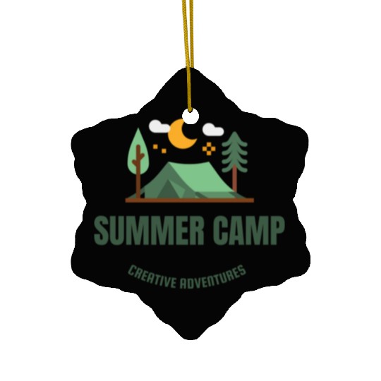 Summer Camp Ceramic Ornaments