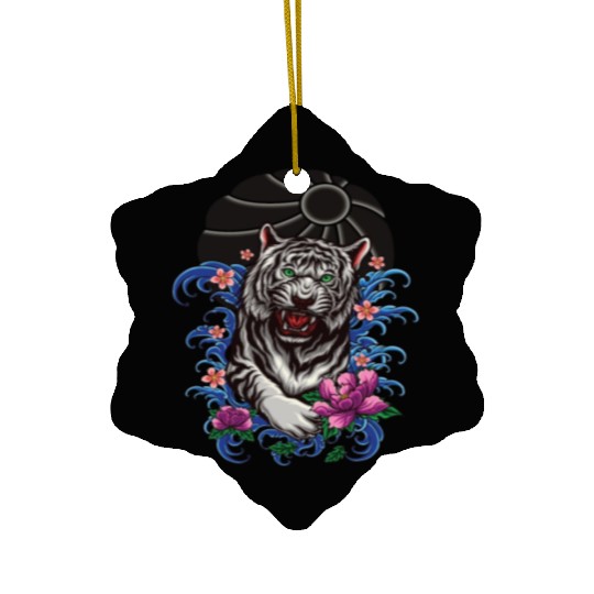 tiger Japanese style Ceramic Ornaments