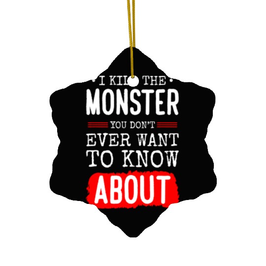 Evil Cute Little Sister Brother Ceramic Ornaments