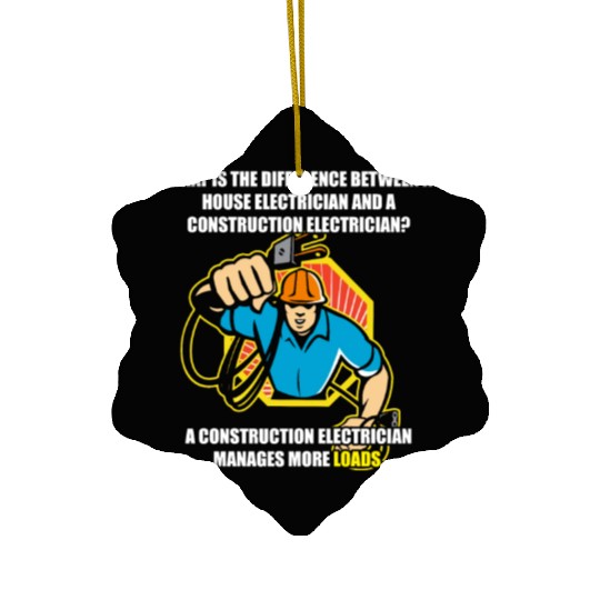 Electrician Electrical Engineer Lineman Ceramic Ornaments