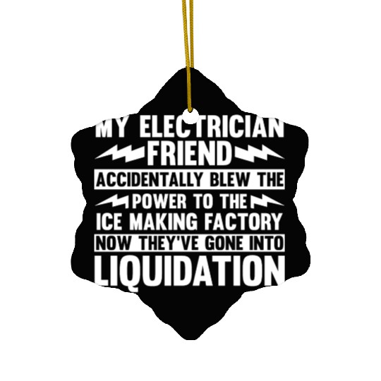 Electrician Electrical Engineer Lineman Ceramic Ornaments