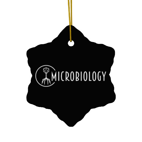 Microbiology Virus Biology Teacher Bacteriophage Ceramic Ornaments