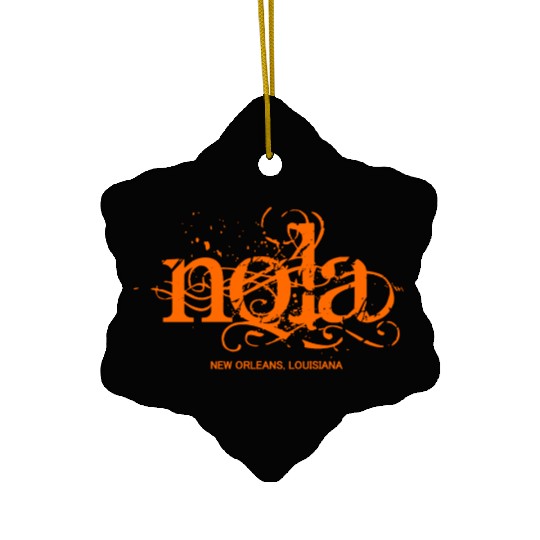 NOLA New Orleans Ceramic Ornaments