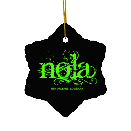 NOLA New Orleans Ceramic Ornaments