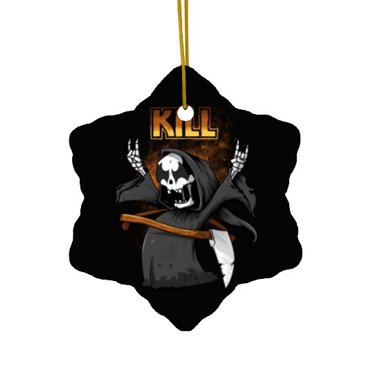 Hard rock deadly Ceramic Ornaments