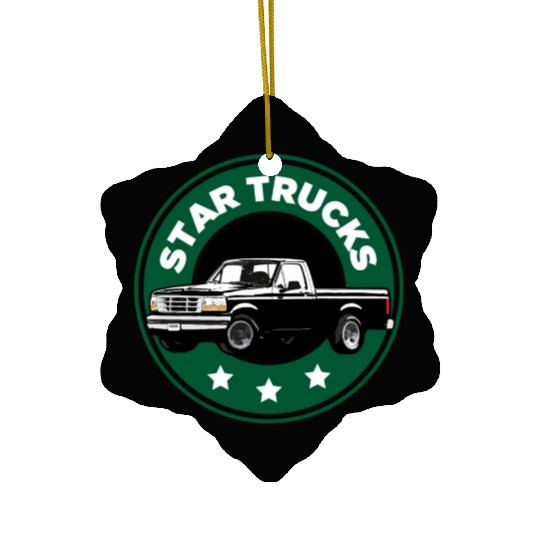 90s F StarTruck Ceramic Ornaments