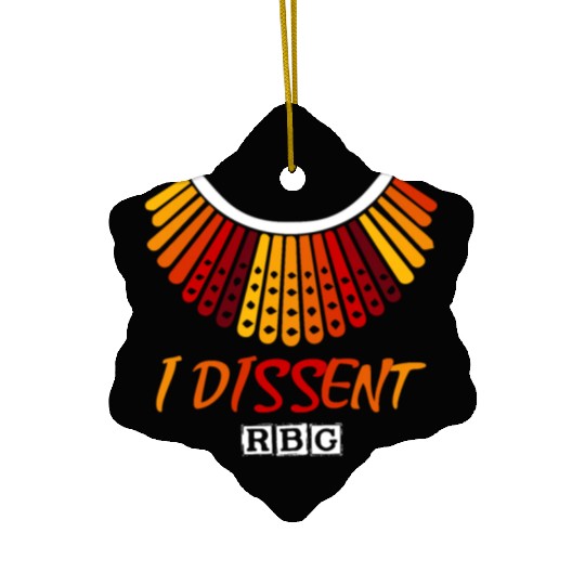 I dissent RBG Ceramic Ornaments