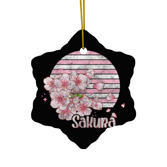 Cherry Blossoms Nature Lover Flower Ceramic Ornaments