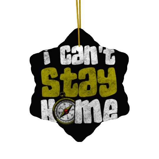 Compass North Sailboat Adventure Ceramic Ornaments