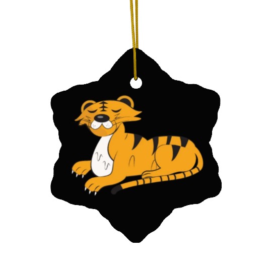 Pajamas Children, Snooze Light Children, Leopard Ceramic Ornaments