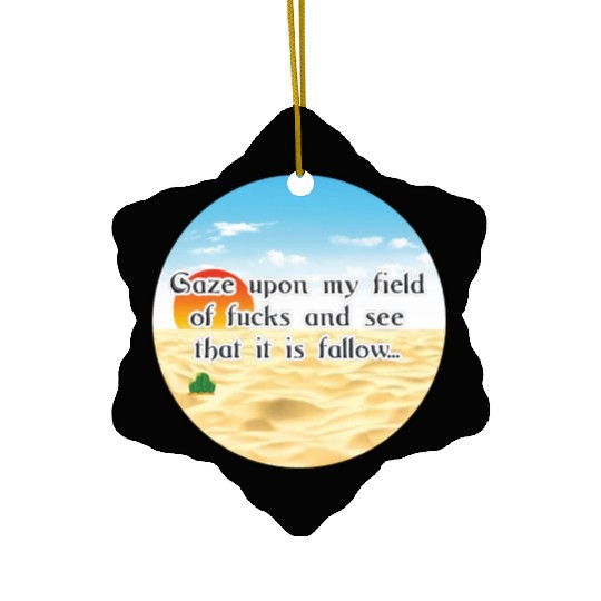 No Fucks Given I Dont Care Fuck Off No F*cks Cacti Ceramic Ornaments