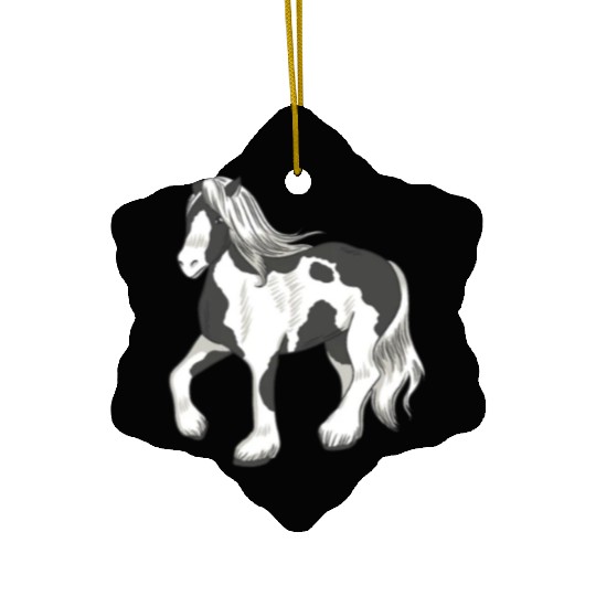 Irish Tinker Horse Ceramic Ornaments