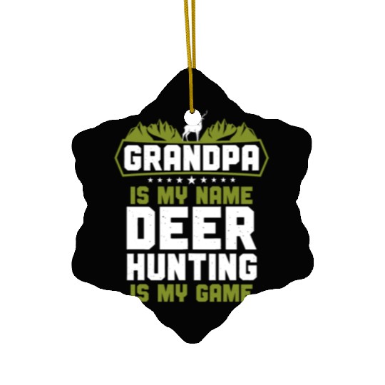 Buck Deer Hunting Hunter Ceramic Ornaments