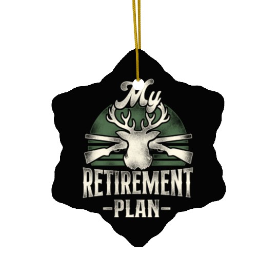 Buck Deer Hunting Hunter Retired Ceramic Ornaments