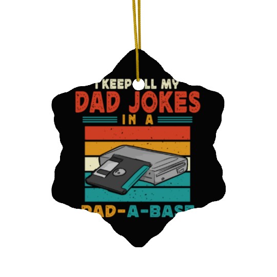 Dad Joke Data Scientist Pun Computer Science Papa Ceramic Ornaments
