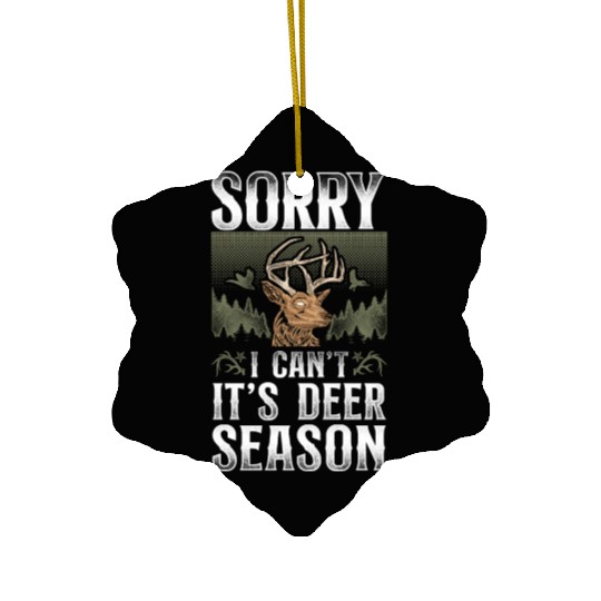 Buck Deer Hunting Hunter Vintage Ceramic Ornaments