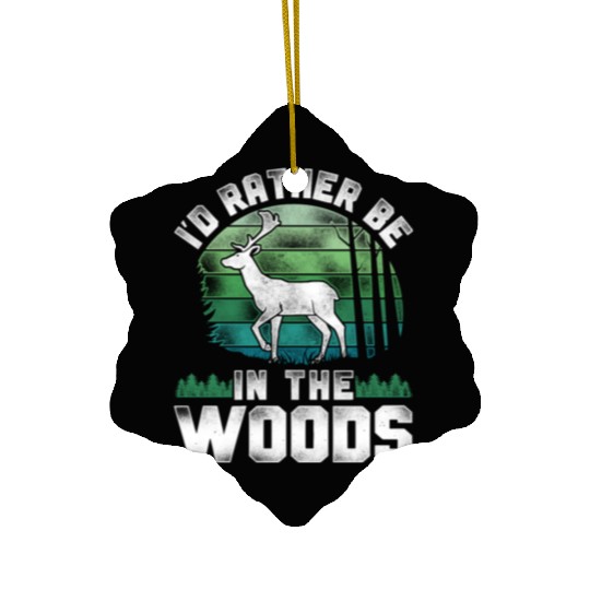 Buck Deer Hunting Hunter Vintage Ceramic Ornaments