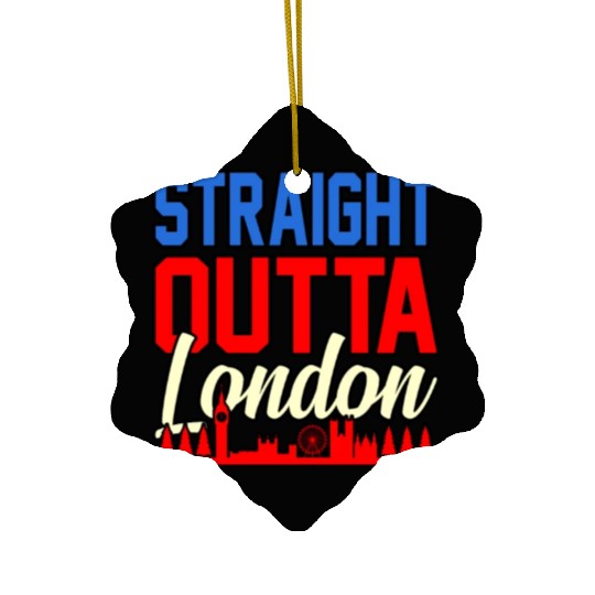 London Funny Gift Idea Ceramic Ornaments