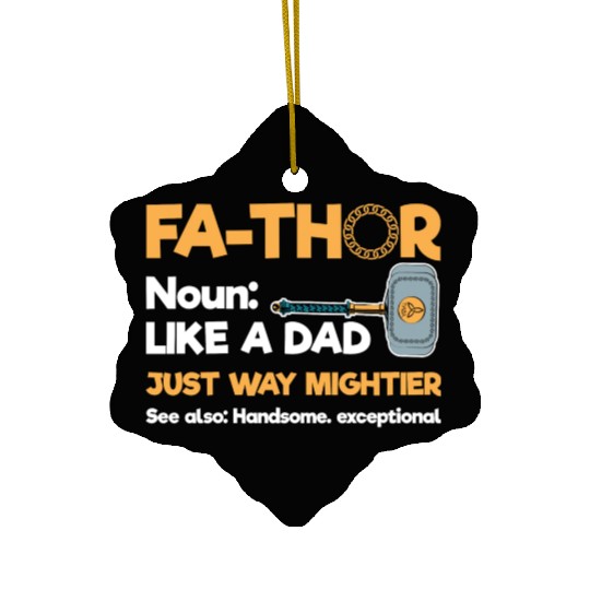 Thor Father Axe Ceramic Ornaments